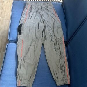 SHEIN Men's Cargo Pants in Gray with Orange Highlights
